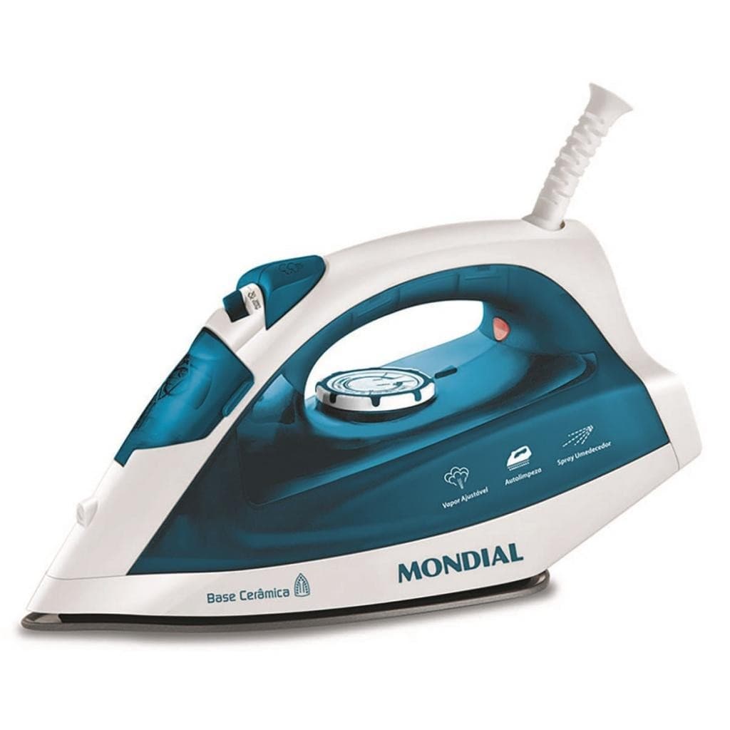 FERRO DE PASSAR A VAPOR MONDIAL 1200W BLUE LUXX 220V