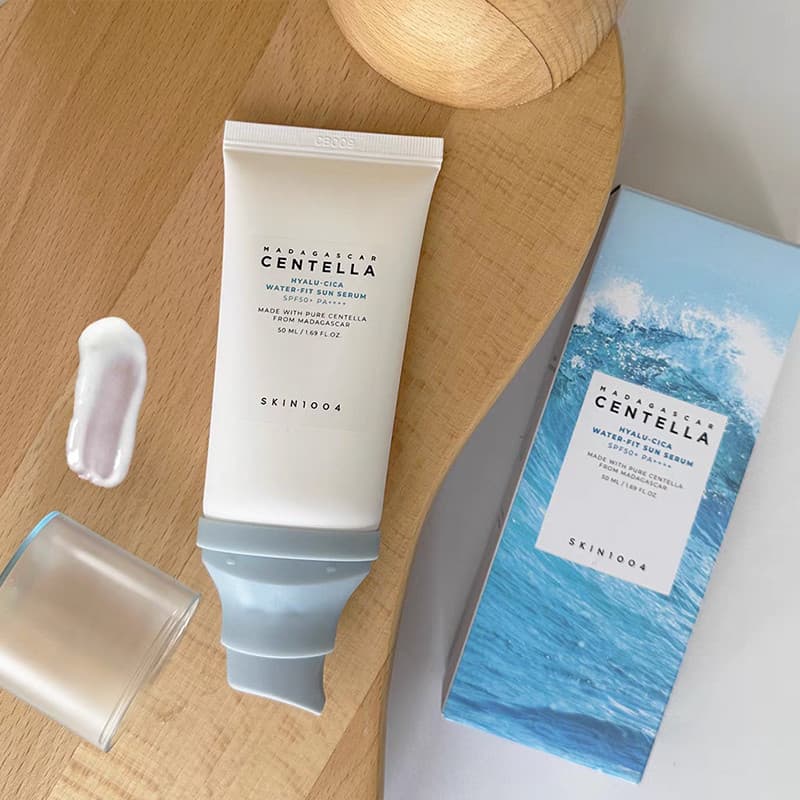 50ml SPF50 + Madagascar Centella Protetor Solar Facial PA + Hyalu-cica Soro Hidratante Sunblock Anti-UV Cuidados Com