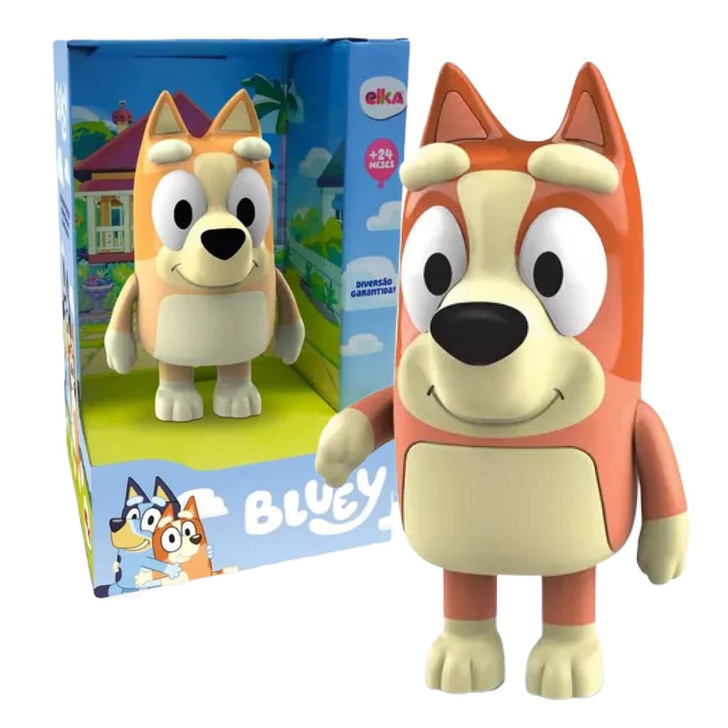 Boneca Bingo Filhote Desenho Bluey Articulada Divertida Elka Brinquedos