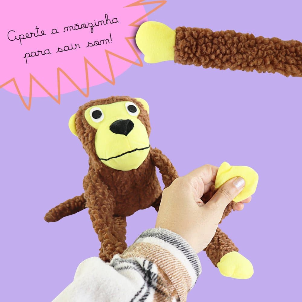 Brinquedo Macaco Mordedor Para Cães Cachorros Brinquedo Pet Grande Brinquedo Pet Ursinho Cachorro