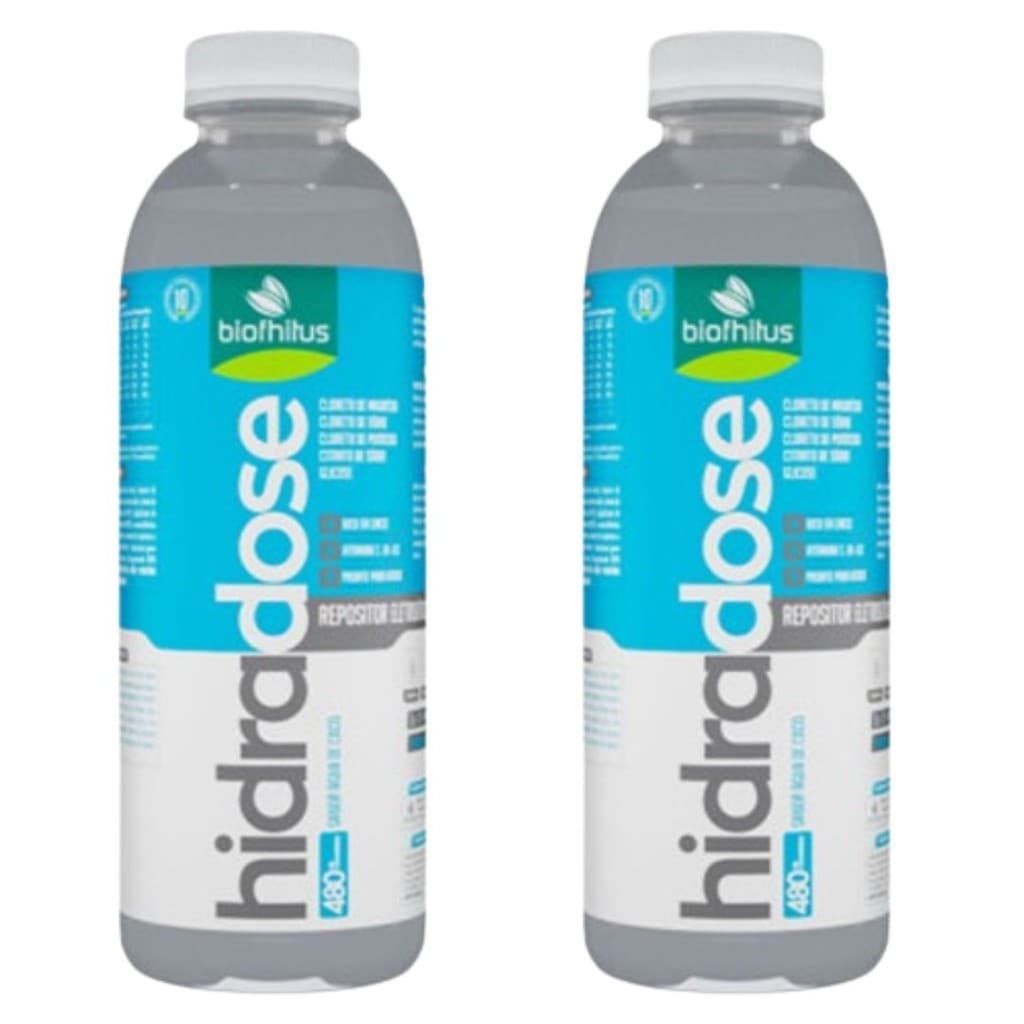 Kit 2 Hidradose Água de Coco Repositor Eletrolítico 480mL Biophitus