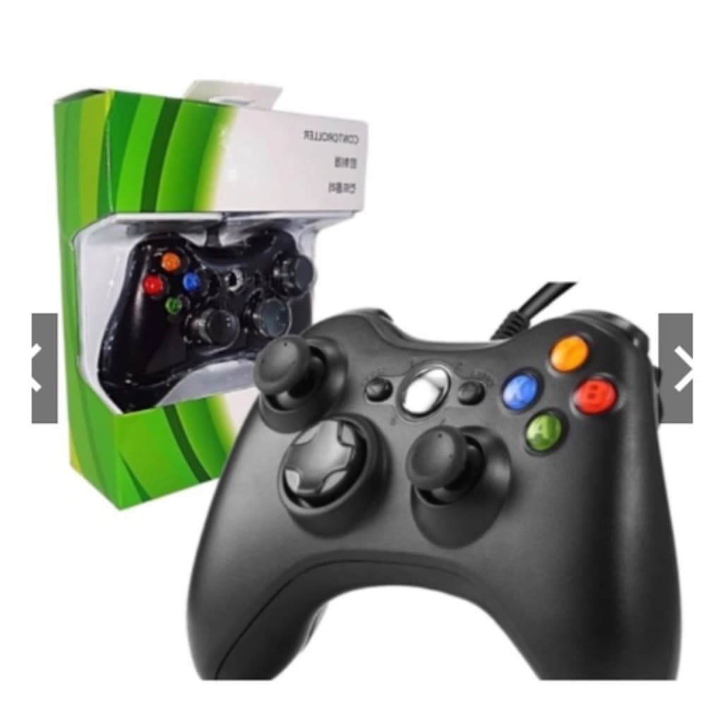 Controle Xbox 360 Com Fio Para Video Game e PC/ Fat E Pc Joystick Jogo gamepadml