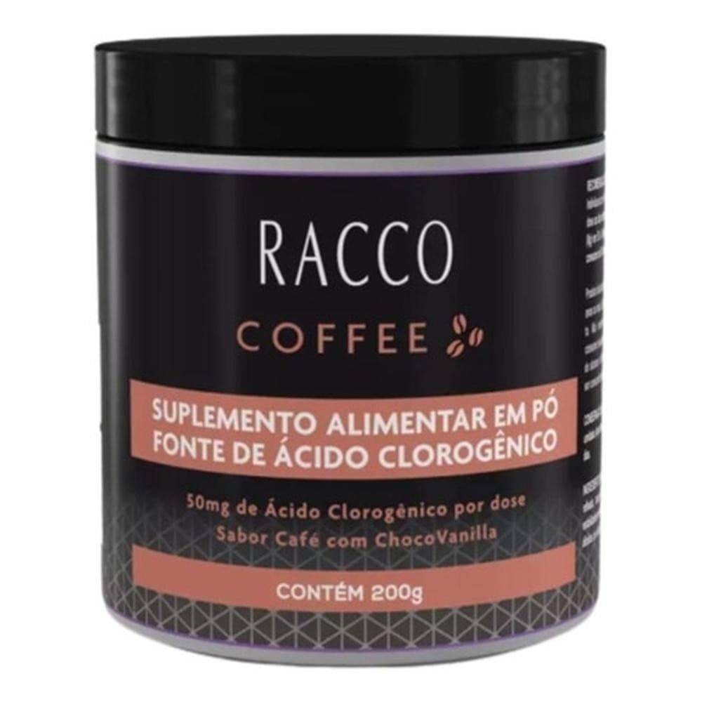 Suplemento alimentar  Coffee Chocovanilla  Pré Treino em Pó Solúvel 200g Racco