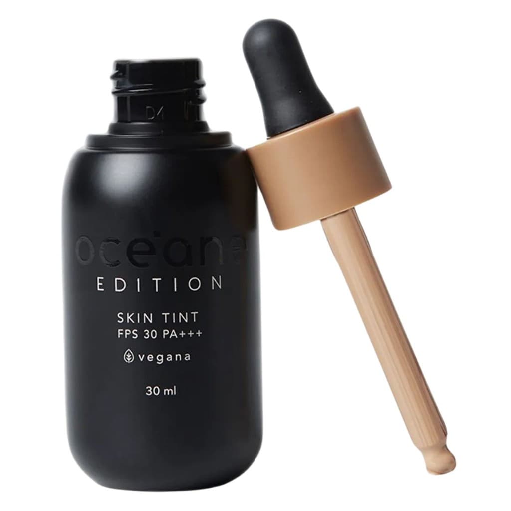 Base Líquida Fluída Océane Skin Tint 300M – FPS 30, Subtom Médio, Cobertura Suave 30ml