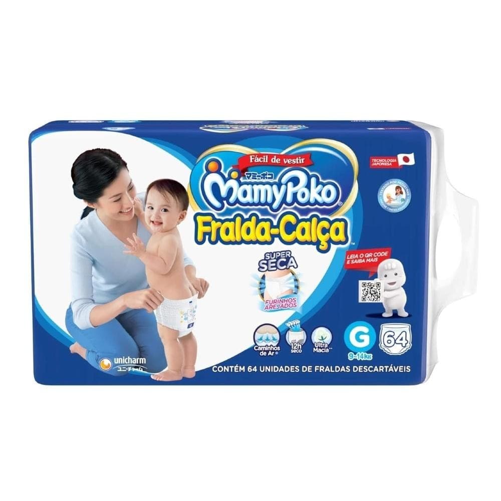 Fralda-Calca MamyPoko G 64 Unidades