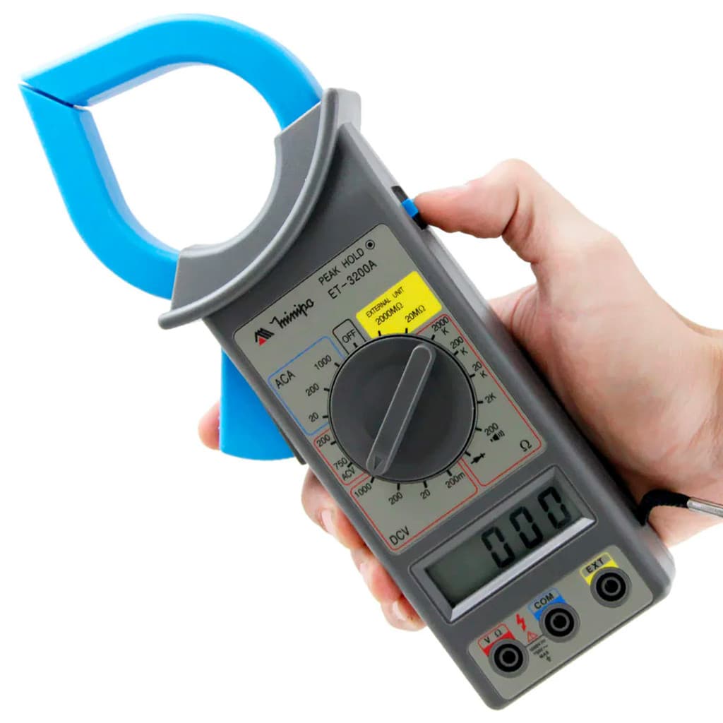Alicate Amperímetro Digital CATII 1000V MINIPA ET3200A