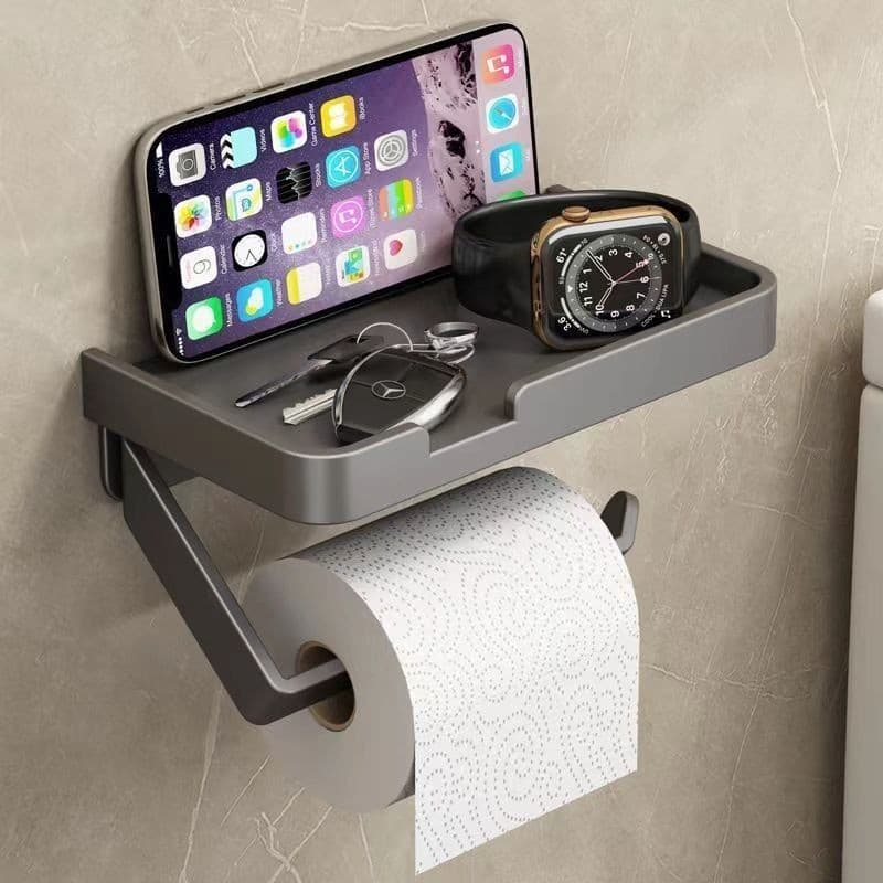 Suporte De Papel Higiênico De Parede À Prova D 'Água Multifuncional(Enviar imediatamente) (Enviar imediatamente)