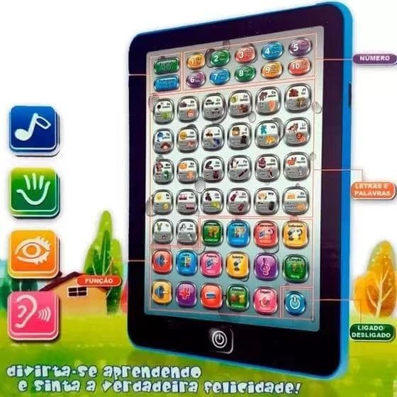 Tablet Interativo Infantil Bilíngue educativo Brinquedo De Crianças Educativo menino e menina