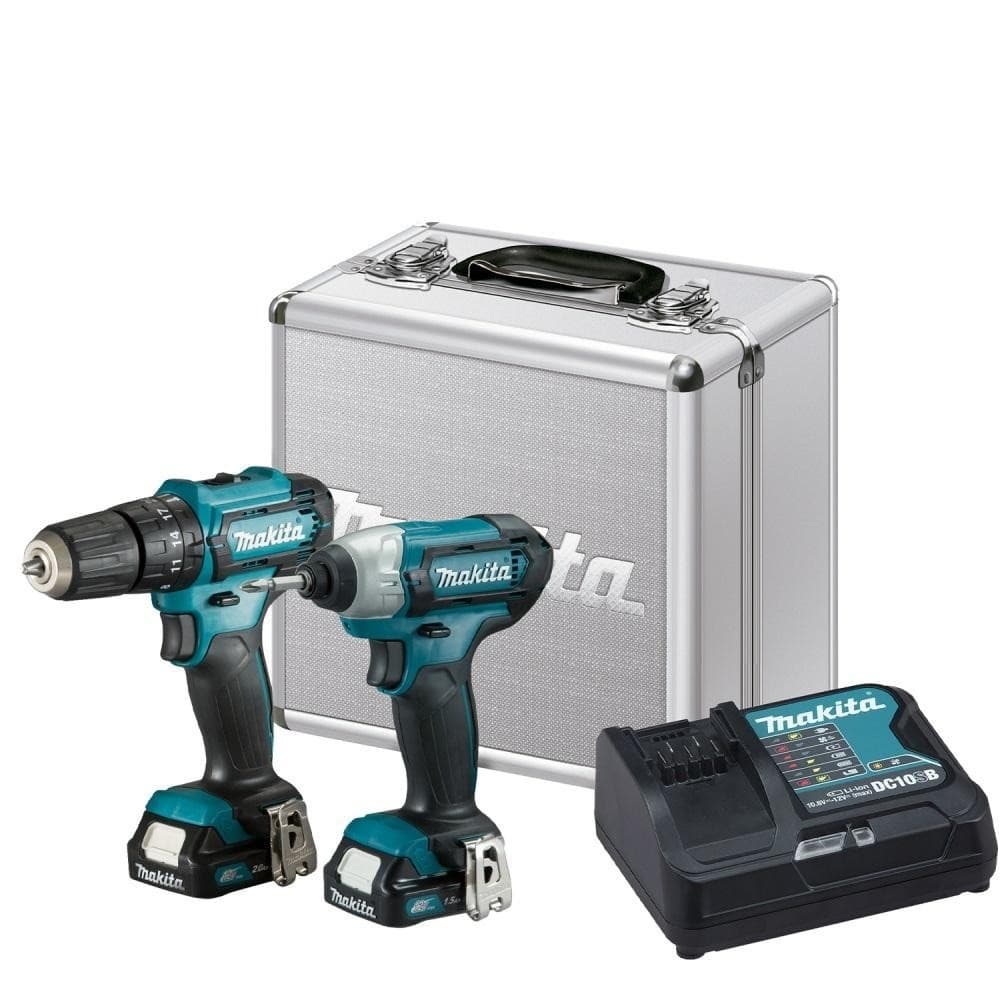 KIT FURADEIRA+PARAFUSADEIRA IMPACTO C/MALETA 12V MAKITA