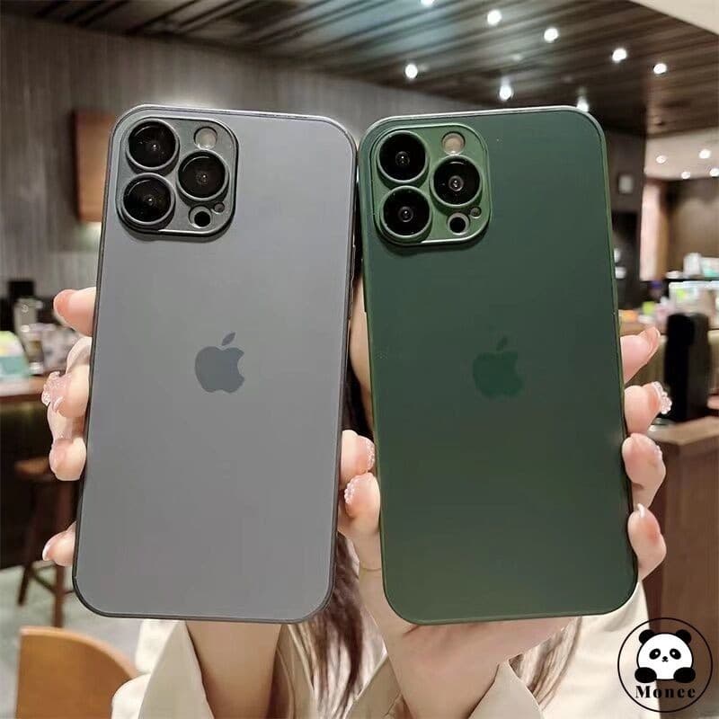 AG Capa De Vidro Fosco Case Capa Capinha De Celular Para iPhone 15 14 13 12 11 Pro Max 14 15 Plus