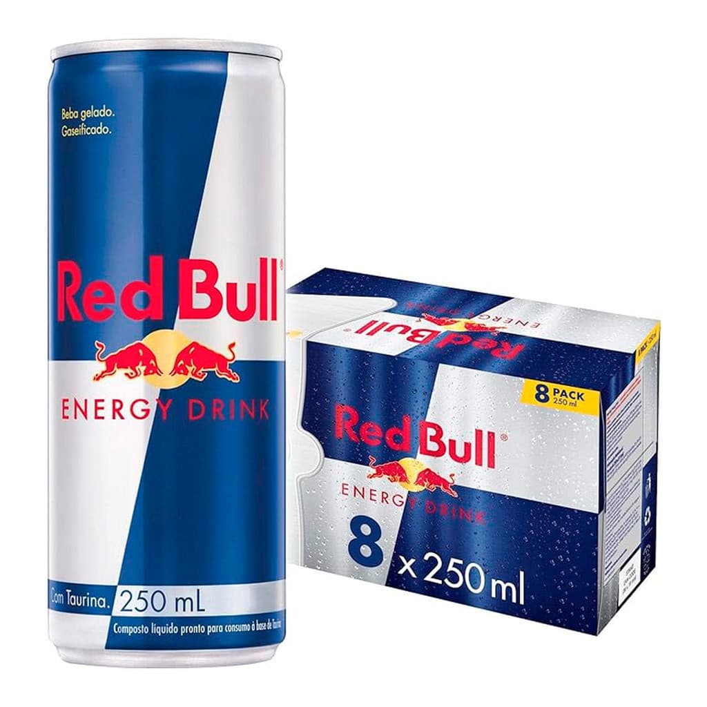 Energético Red Bull Tradicional 250ml 8 Unidades