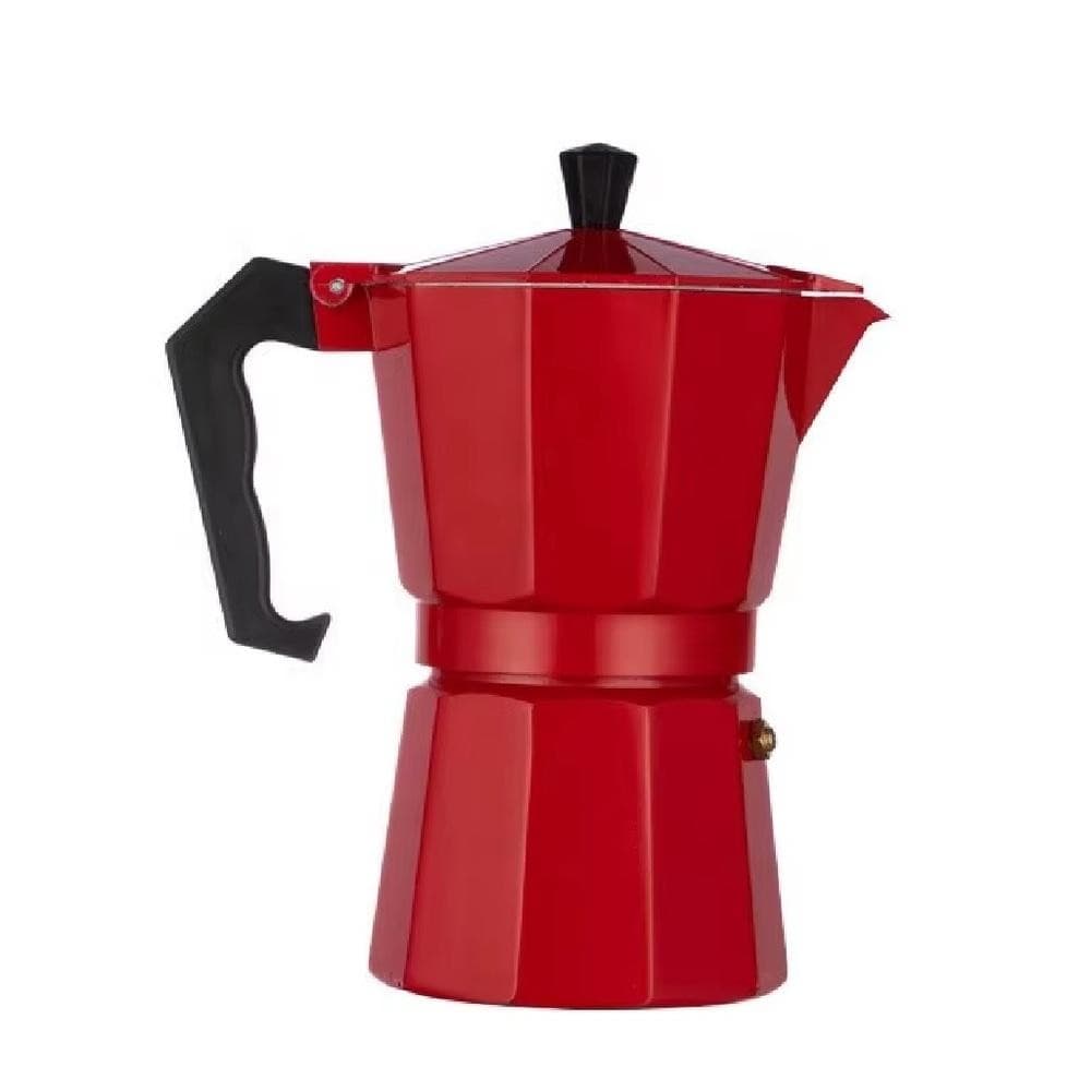 CAFETEIRA ITALIANA VERMELHA 6 XICARAS MOKA GRANDE CAFE EXPRESSO MANUAL PREMIUM GRANDE VINTAGE LUXO
