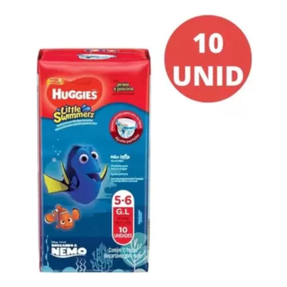 Fralda Infantil Huggies praia e piscina Little Swimmers Tam G-XG