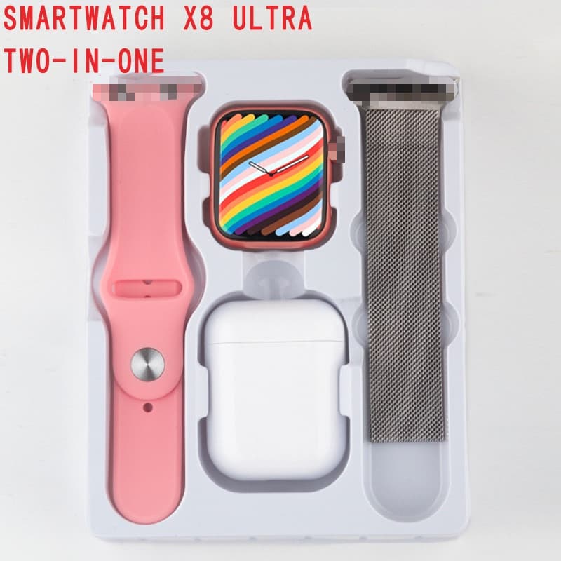 Smartwatch de carregamento sem fio X8 relógio i9S fone de ouvido 2 em 1 produtos de suíte pedômetro relógio feminino