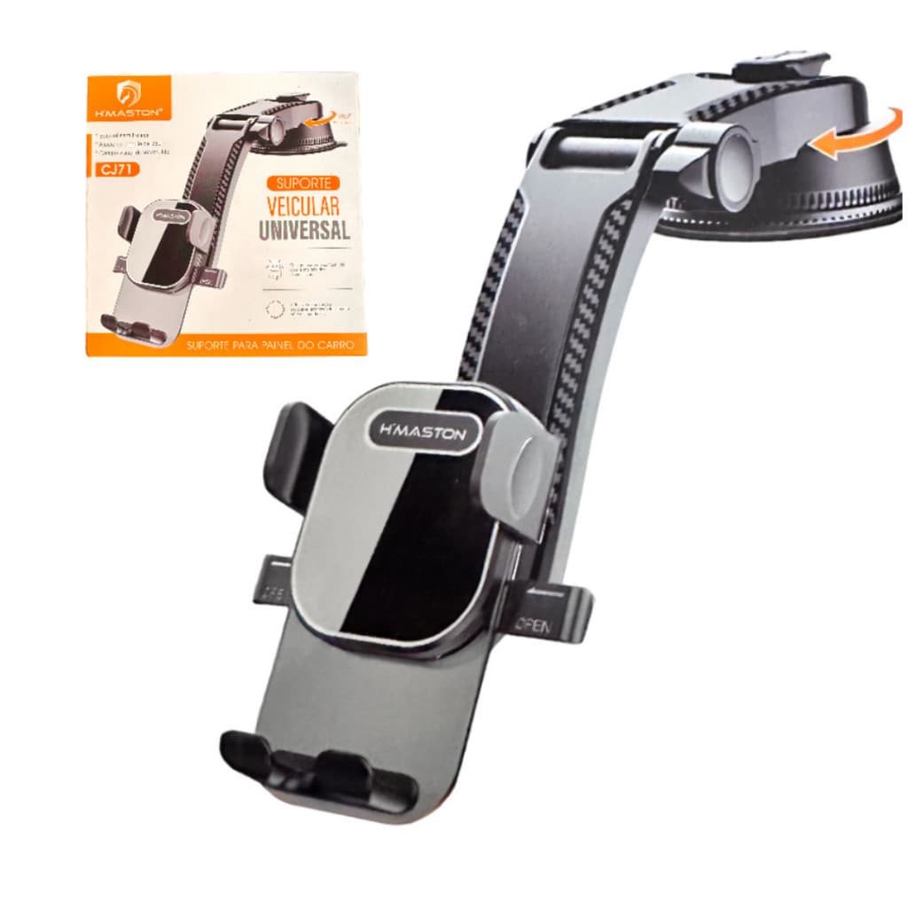 Suporte de Carro PARA PAINEL Curvo Veicular Articulado com Rotação De 360 Graus Universal  para Carro