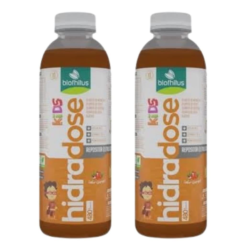 Kit 2 Hidradose Kids Guaraná Repositor Eletrolítico 480mL Biophitus