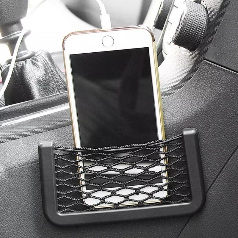 2 Suporte Redinha Rede Carro Universal Porta Treco Celular Carteira 15X8cm