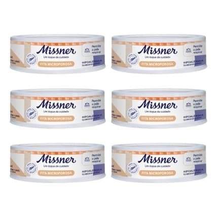 Kit Fita Cirurgica Micropore Bege 1,2x10 Bege 6 Und Missner