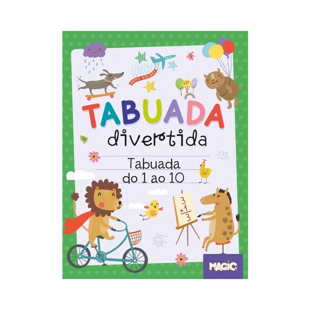 Caligrafia Divertida - Tabuada do 1 ao 10