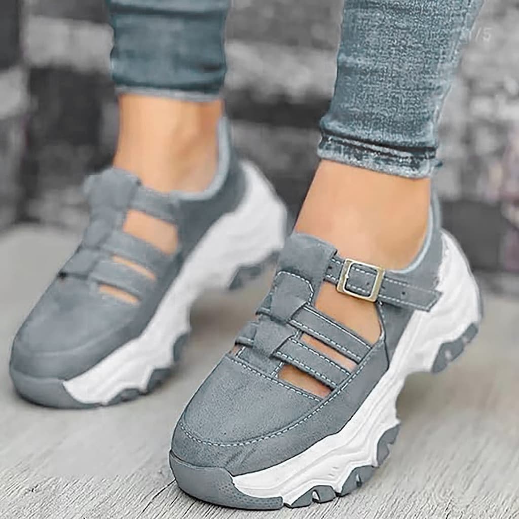 2026 Novos Calçados Esportivos Femininos Com Sola Grossa , Sapatos Casuais Planos Vulcanizados E Confortáveis