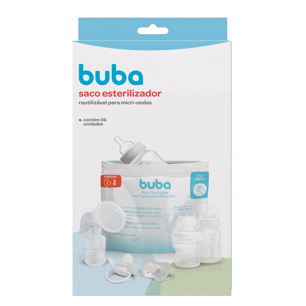 Saco Esterilizador Reutilizável Para Micro Ondas Buba saco buba