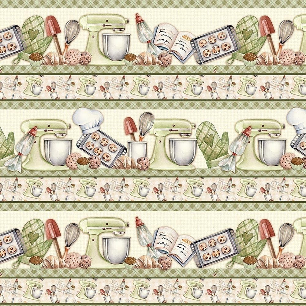 Tecido Estampado para Patchwork - Barrados : Barrado Mini Confeitaria (0,50x1,40)