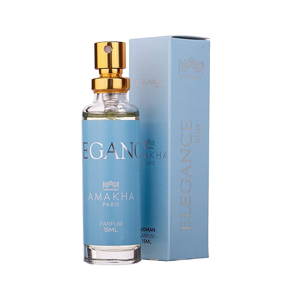 Perfume Feminino Elegance Blue 15ml Amakha Paris | Floral Fresco | Inspirado em Importado