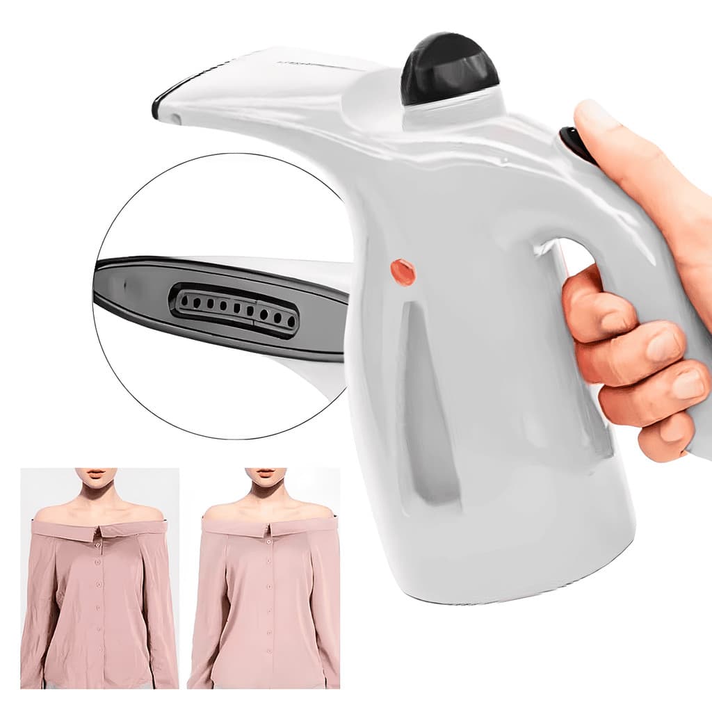 Ferro a Vapor 4 em 1 Para Roupas Portátil Branco Vertical 