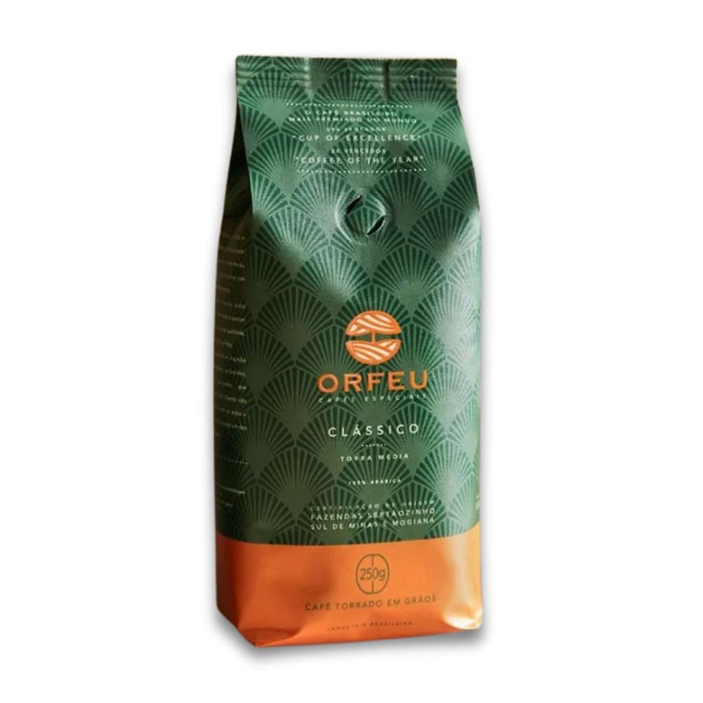 250g Café em Grãos Especial Orfeu Clássico 100% Arábica