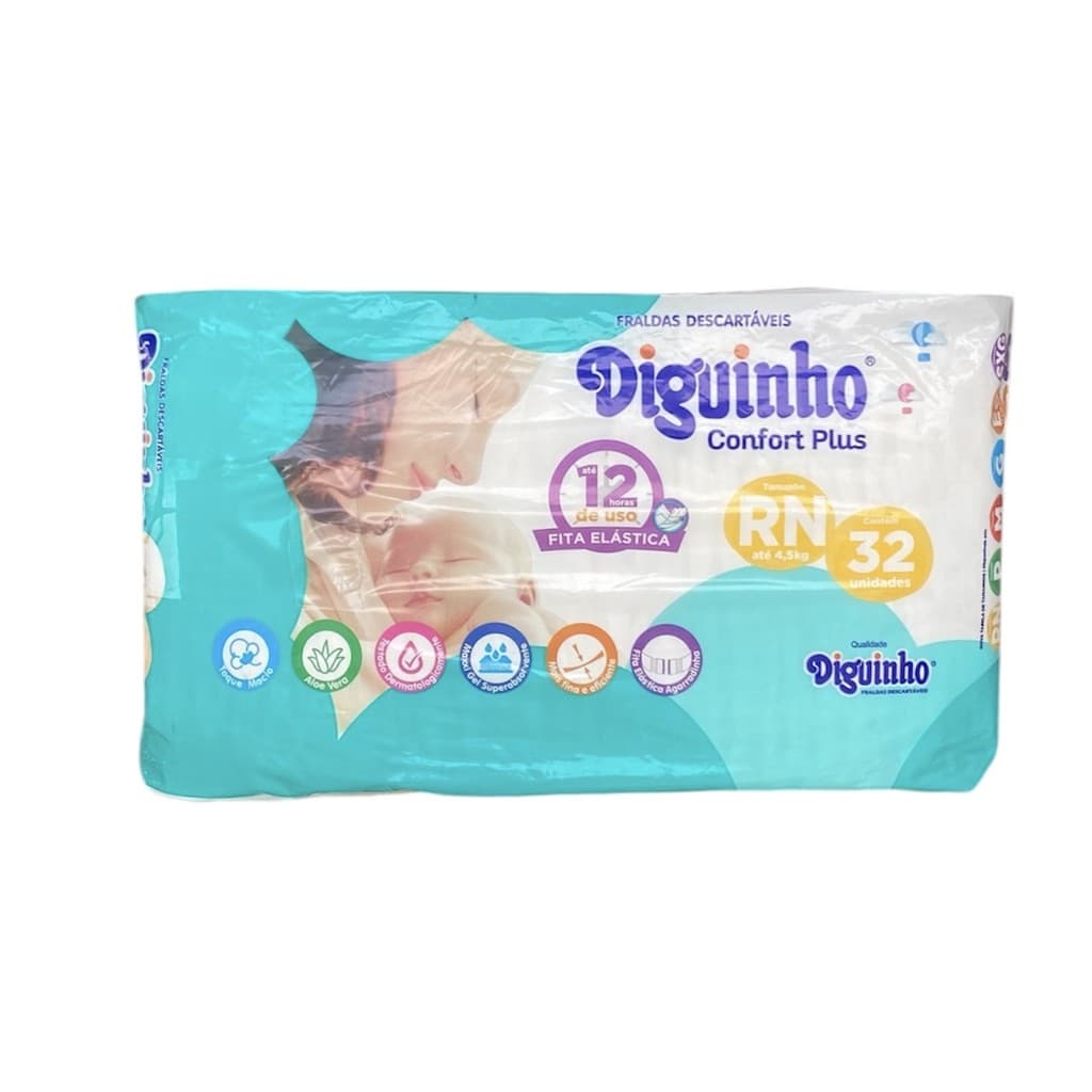 FRALDA RN C/32 DIGUINHO CONFORT PLUS
