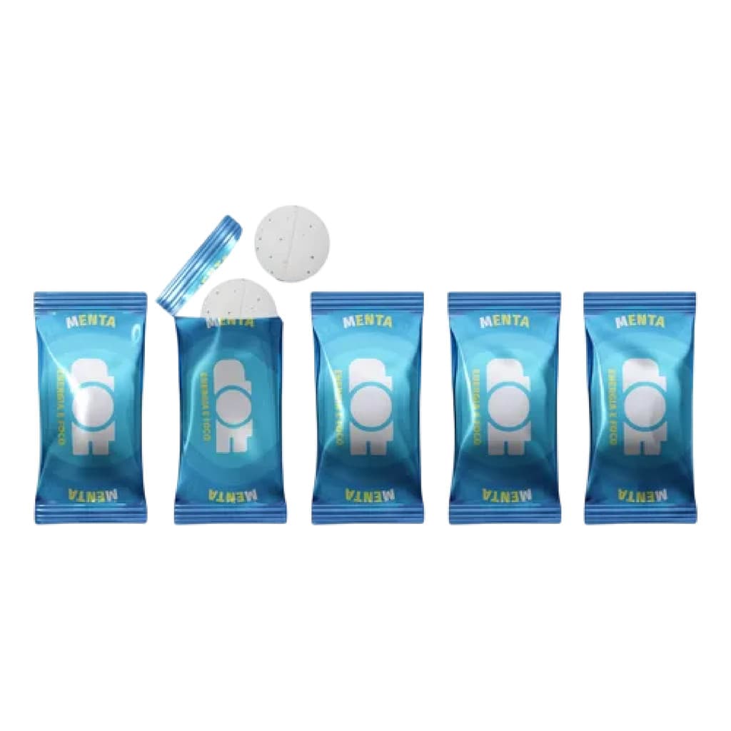 Kit 5 Balas Energéticas de Menta - 2 Pastilha Cada - Dot Energy