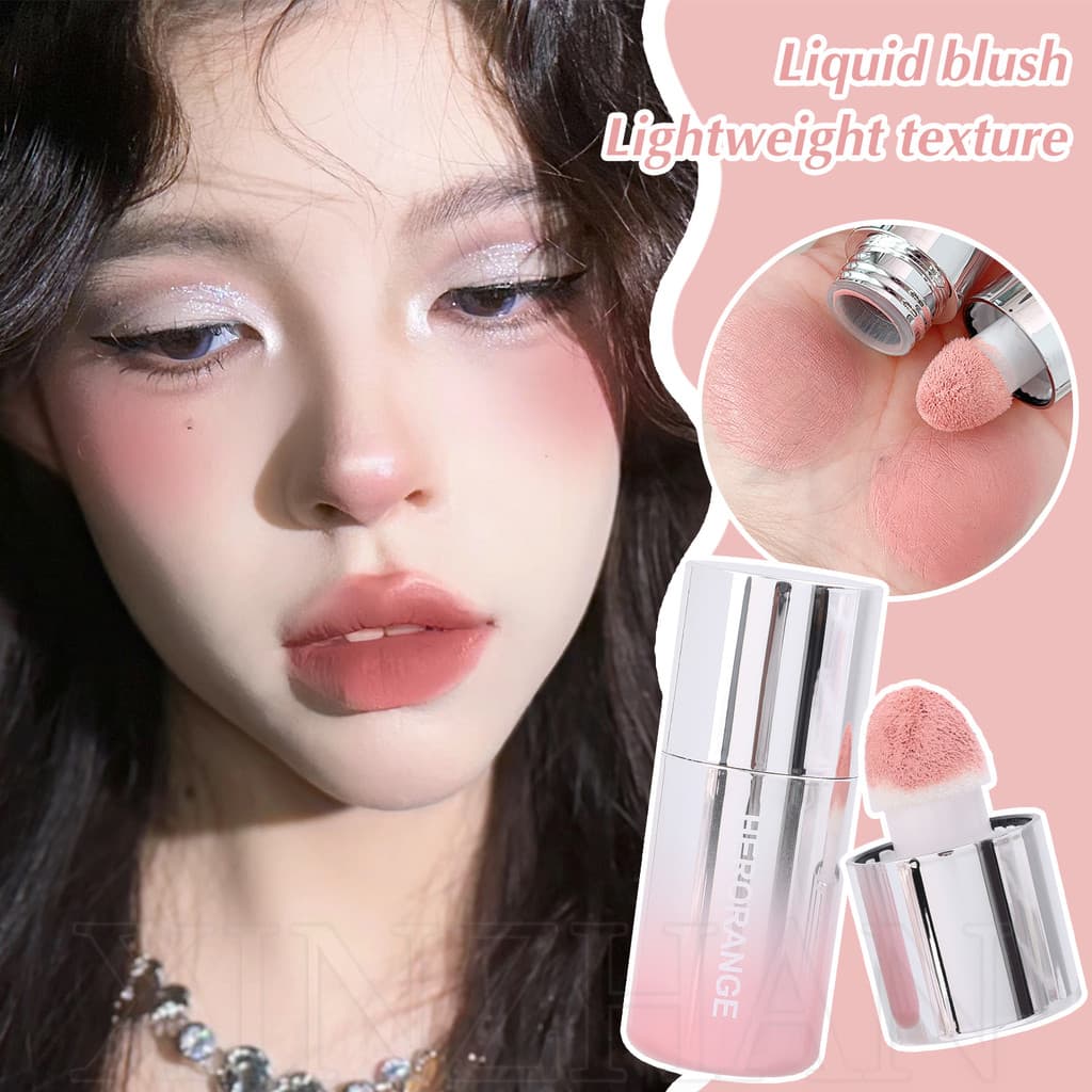 Blush Líquido À Base De Água | Maquiagem Edificável Para Bochechas HERORANGE , Fórmula Suave Uso Diário , Design Compact