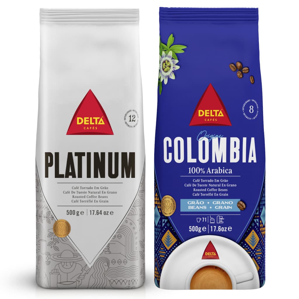 Kit 2 Café Gourmet Delta Q Torrado em Grão Pacote 500g