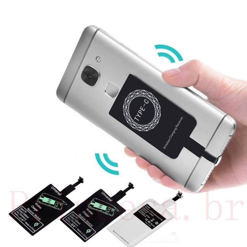 [Princesa] Carregador Sem Fio USB/Adaptador Qi Micro Tipo C Para Receptor/Rápido Android Acessórios Móveis Telefones Tel