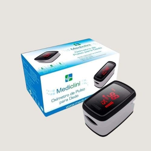 Oxímetro De Pulso Para Dedo Mediclini As-302-l Portátil