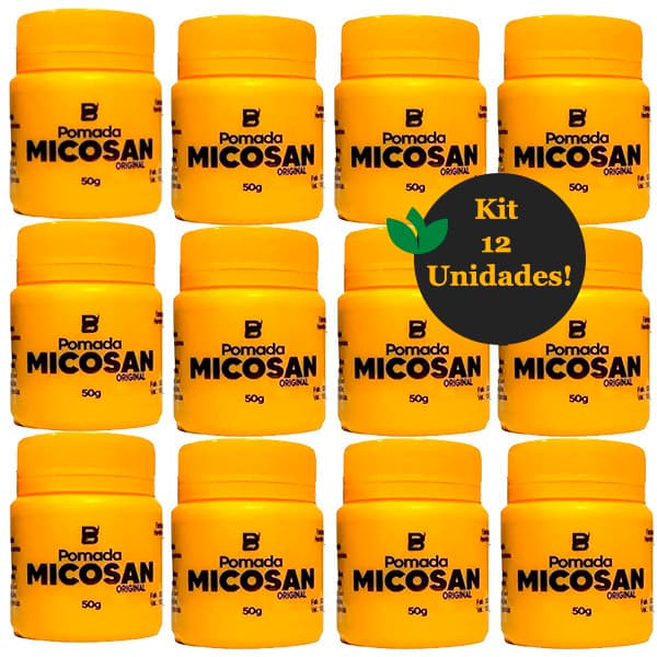 KIT 12 Unidades Pomada MICOSAN Original 50g BARUC