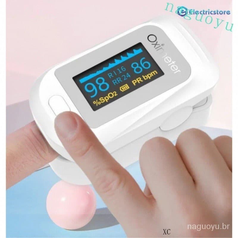Clipe De Oxímetro De Pulso De Dedo Do Ce Monitor De Saturação De Oxigênio No Sangue Pi Taxa Respiratória 