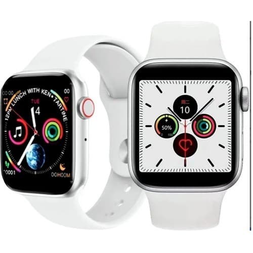 Relógio Inteligente SmartWatch W26 44mm Series 6 Smart Watch Cor Prata