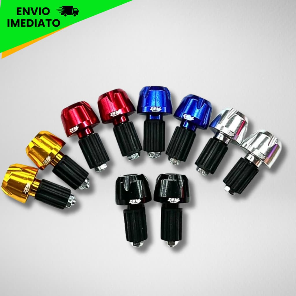 Par Peso para guidão Universal Para Moto Cromado Guidão Alumínio Resistente Kit