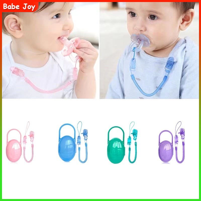 Chupeta De Mola Para Bebês clip/Caixa De Armazenamento Especial Chupetas anti-Gotas