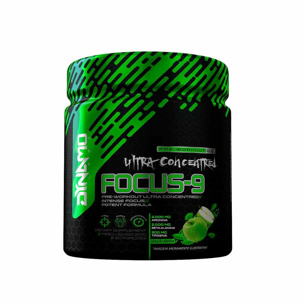 Focus-9 210g Pré Treino  De Alta Performance Dynamo Labz