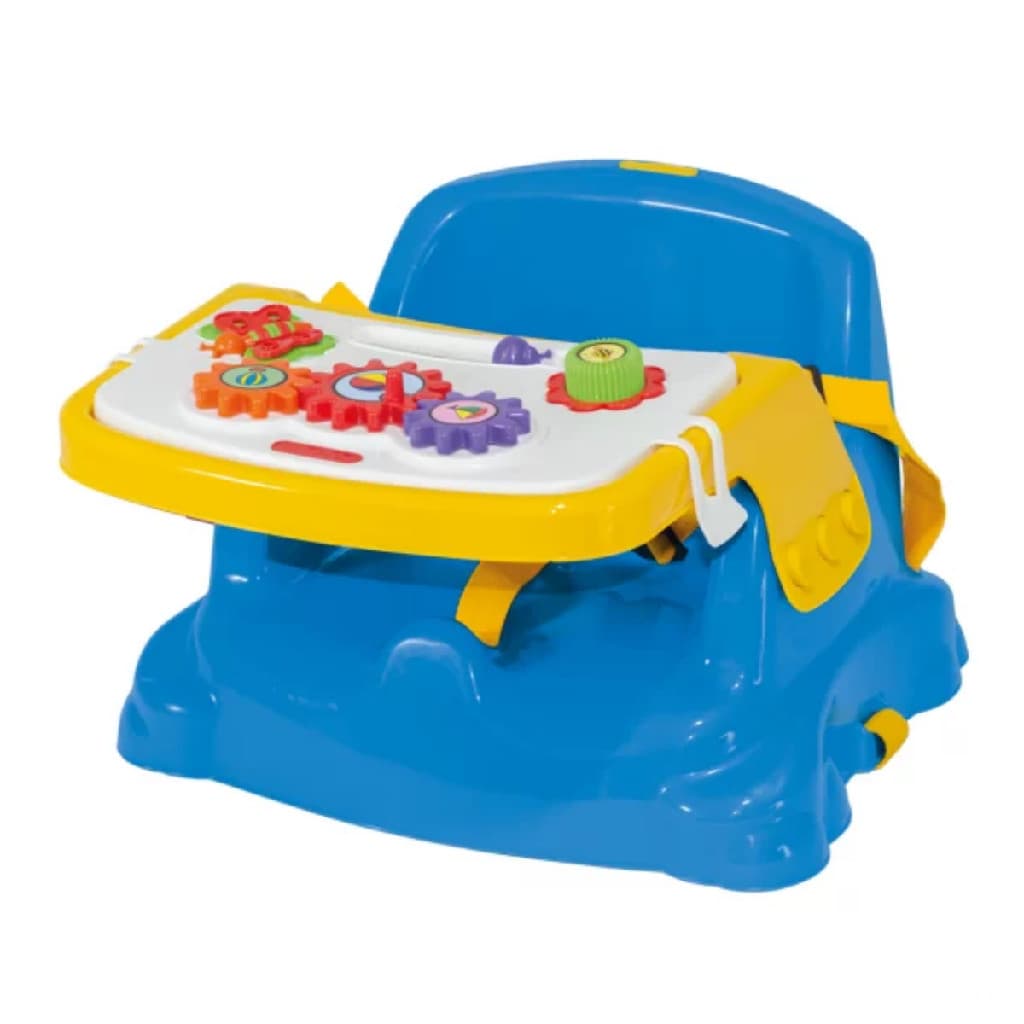 Cadeirinha Infantil Azul Alimentacao Evita Queda Leve E Compacta Didatica Crianca Bebe