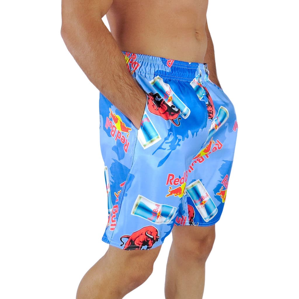 Short moda Praia Masculino Beer Bebidas Energetico sol banho piscina Verão Tactell Envio Imediato