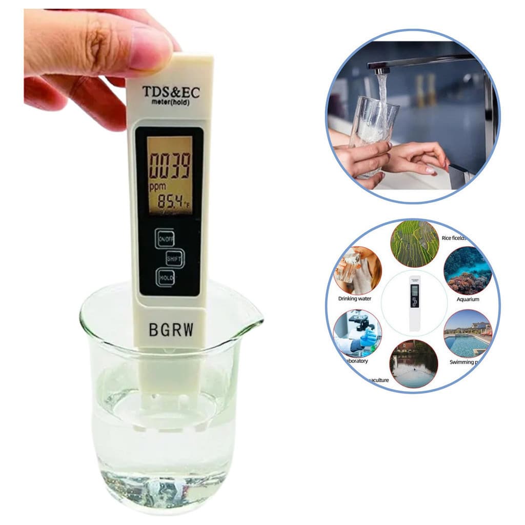 Medidor Digital Teste Qualidade Pureza Temperatura De Agua