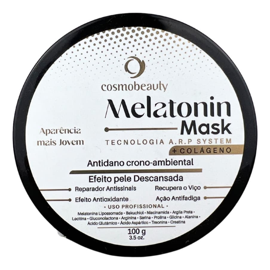 Máscara Melatonin Mask Anti Idade Rejuvenescedor Cosmobeauty 100g