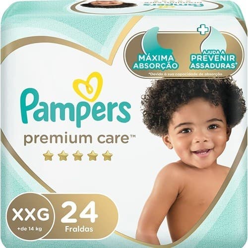 FRALDA PREMIUM CARE PACOTE COM 24 UNIDADES - TAM XXG - PAMPERS