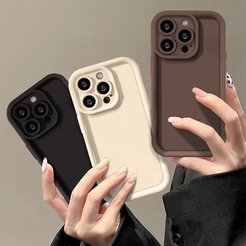 Capa De Telefone De Cor Sólida Para Redmi 13C 12 13 4G 14C Note 14 13 12 11 Pro Plus Macia À Prova De Choque