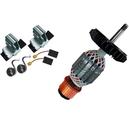 Induzido Esmerilhadeira Gws 22-180 Porta Escova Com Escova + Mola Esmerilhadeira 1751 Gws 22-180 220v