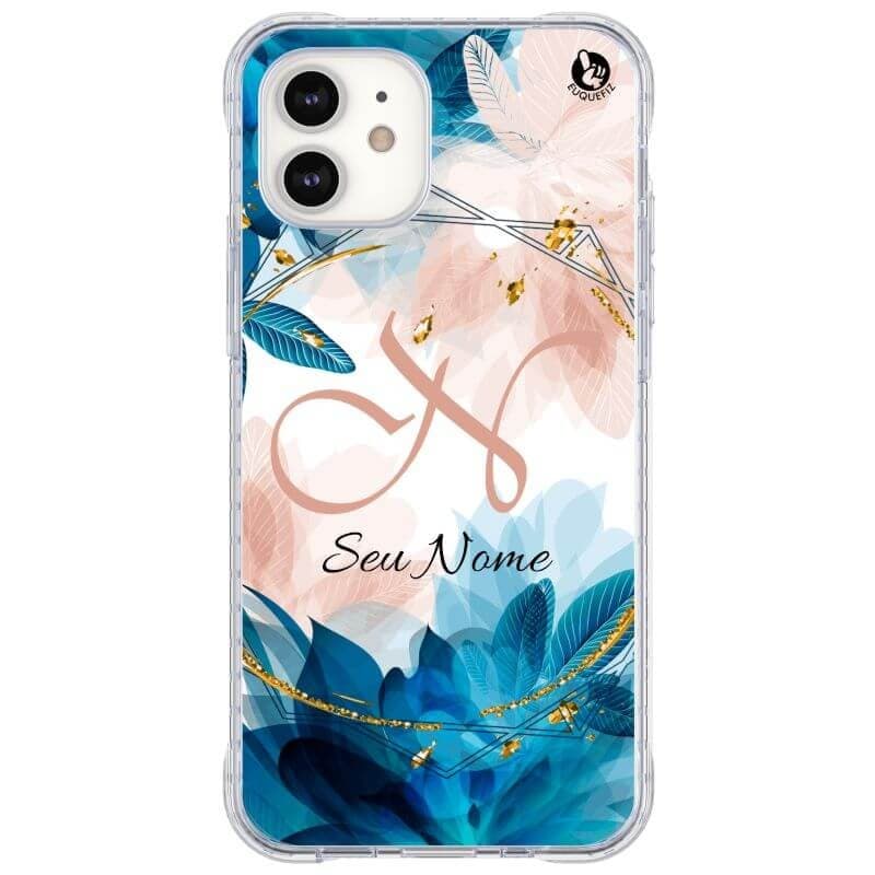 Capinha de Celular Diversos Celulares Flor Glam Inicial