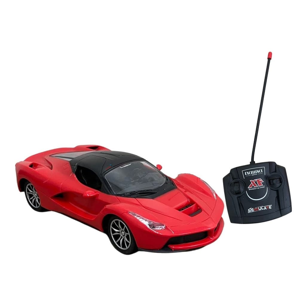 Carrinho Controle Remoto 1:16 c/ Luzes Vermelho Importway